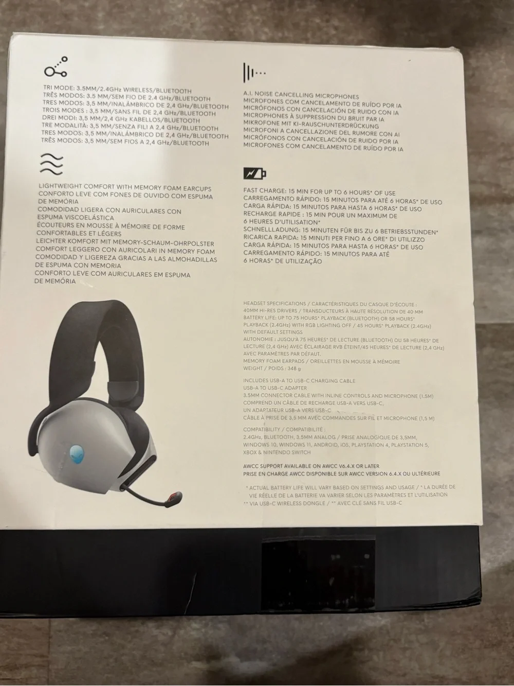 Alienware 725H Wireless Gaming Headset